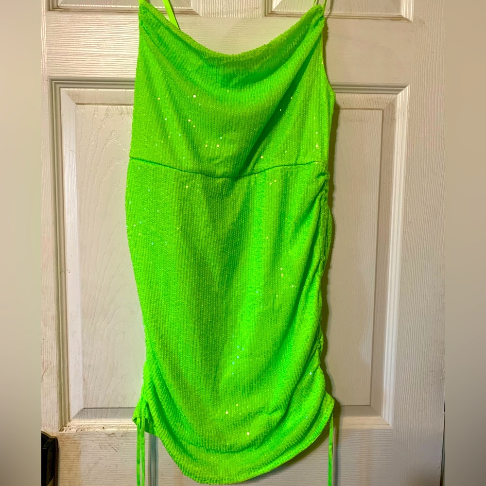 Green Sequence Dress